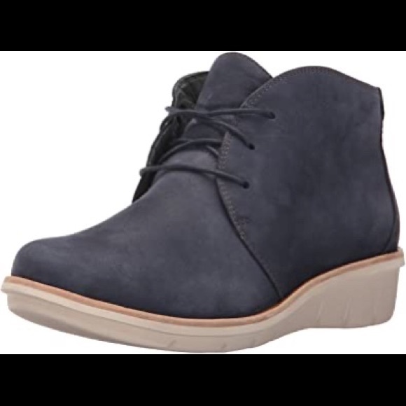 Dansko Joy wedge navy bootie - Picture 2 of 6